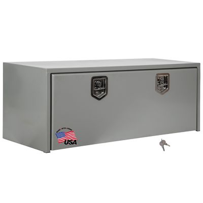Buyers Products Primed Steel Underbody Truck Box with Locking T-Handle Latch, 18 in. x 18 in. x 48 in.