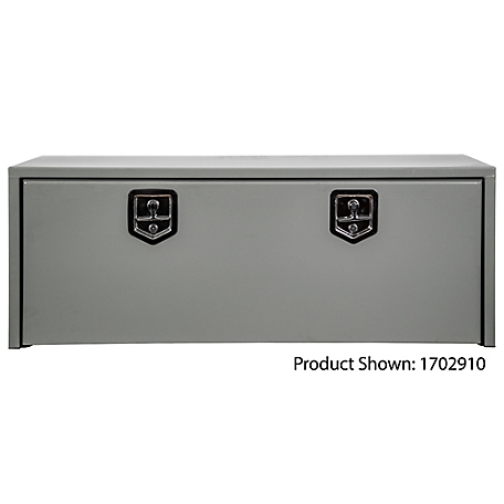 Buyers Products 18 x 18 x 48in. Primed Steel Underbody Truck Box, Locking T-Handle Latch