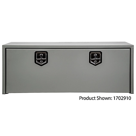 Buyers Products 18 x 18 x 48in. Primed Steel Underbody Truck Box, Locking T-Handle Latch