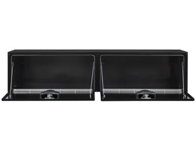 Image showing  16 x 13 x 72in. Gloss Black Steel Topsider Truck Tool Box with T-Handle Latch
