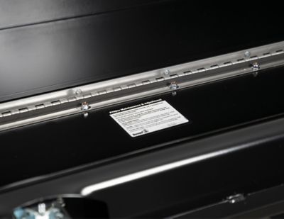 Image showing 6 th Buyers Products 16 x 13 x 96in. Black Steel Topsider Truck Tool Box