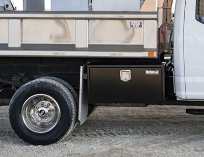 Image showing  Steel Underbody Truck Box with Paddle Latch, 14 x 12 x 24in., Black