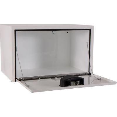 Image showing  Steel Underbody Truck Box with Paddle Latch, 14 x 16 x 30in., White