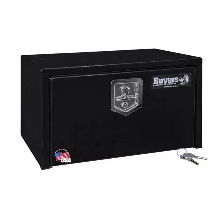 Buyers Products 14 in x 16 in x 24 in Black Steel Truck Box Locking Compression Latch Underbody Truck Tool Boxes