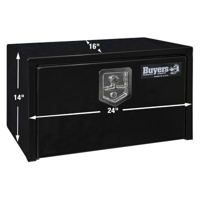 Image showing  Steel Underbody Truck Box with Locking Compression Latch, 14 x 16 x 24in., Black