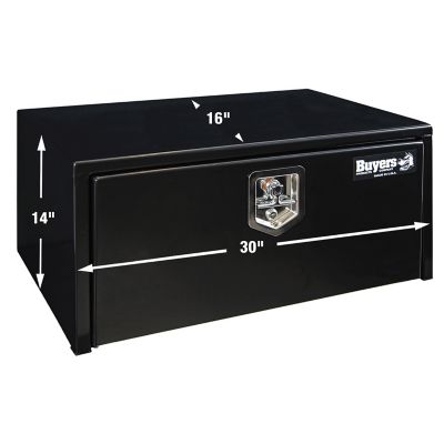 Image showing  Steel Underbody Truck Box, 14 x 16 x 30in., Black