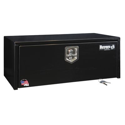 Buyers Products 14 in. x 16 in. x 36 in. Steel Underbody Truck Box, Locking Compression Latch, Black