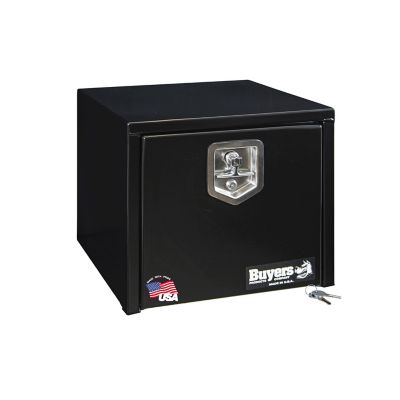 Buyers Products 16 in. x 14 in. x 18 in. Steel Underbody Truck Box, Locking Compression Latch, Black