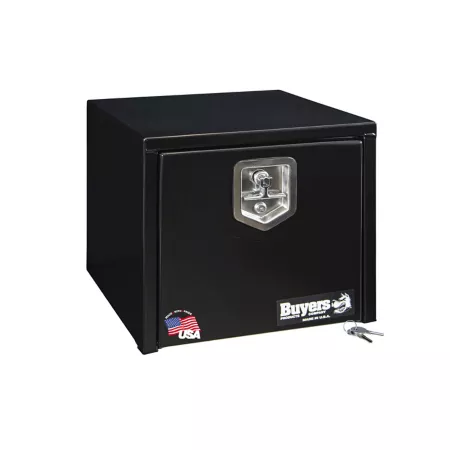 Buyers Products 16 in x 14 in x 18 in Black Steel Truck Box Locking Compression Latch Underbody Truck Tool Boxes