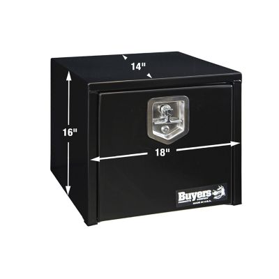 Image showing  Steel Underbody Truck Box with Locking Compression Latch, 16 x 14 x 18in., Black