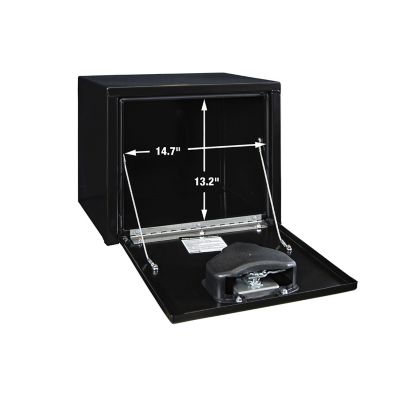 Image showing  Steel Underbody Truck Box with Locking Compression Latch, 16 x 14 x 18in., Black