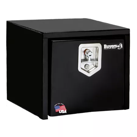 Buyers Products 14 in x 12 in x 18 in Black Steel Truck Box Locking Compression Latch Underbody Truck Tool Boxes