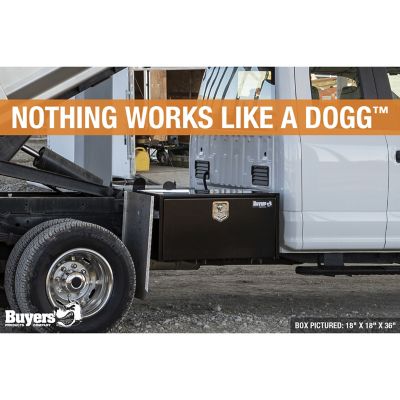 Image showing 7 th Buyers Products Steel Underbody Truck Box with Locking Compression Latch, 14 x 12 x 18in., Black
