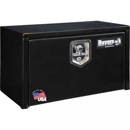 Buyers Products 14 in x 12 in x 24 in Black Steel Truck Box Locking Compression Latch Underbody Truck Tool Boxes