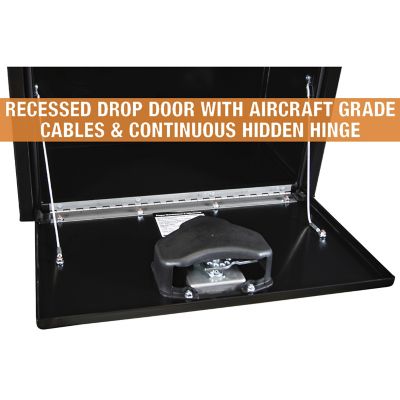 Image showing  Steel Underbody Truck Box with Locking Compression Latch, 14 x 12 x 24in., Black