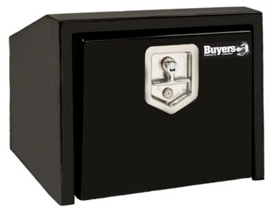 Buyers Products 14 in. x 12 in. x 18 in. Black Steel Underbody Truck Box with Slanted Back