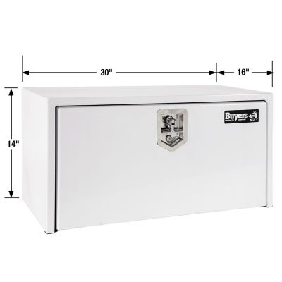 Image showing  Steel Underbody Truck Box with T-Handle Latch, 14 x 16 x 30in., White