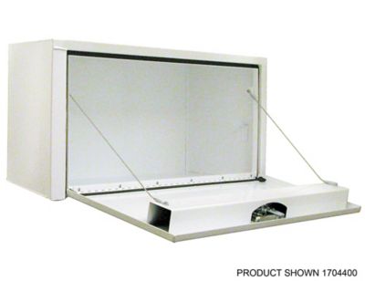 Image showing  Steel Underbody Truck Box with T-Handle Latch, 14 x 16 x 36in., White
