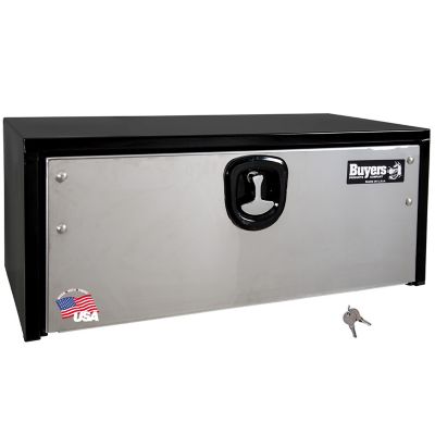 Buyers Products Steel Underbody Truck Box with Stainless Steel Door, 14 in. x 16 in. x 36 in., Black
