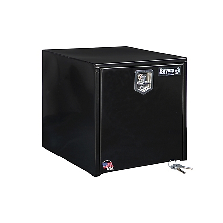 Buyers Products 24 in. x 24 in. x 24 in. Steel Underbody Truck Box, Locking Compression Latch, Black