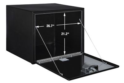 Image showing  Steel Underbody Truck Box with Locking Compression Latch, 24 x 24 x 30in., Black
