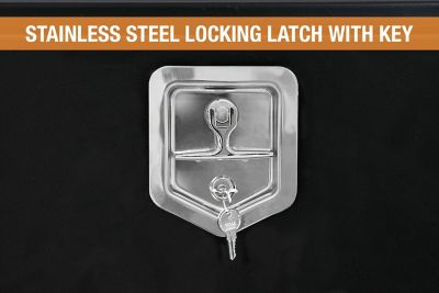 Image showing  Steel Underbody Truck Box with Locking Compression Latch, 24 x 24 x 30in., Black
