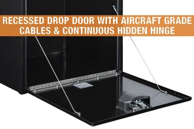 Image showing  Steel Underbody Truck Box with Locking Compression Latch, 24 x 24 x 30in., Black
