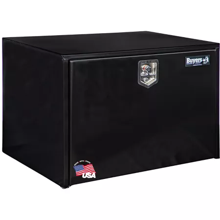 Buyers Products 24 in x 24 in x 36 in Black Steel Truck Box Locking Compression Latch Underbody Truck Tool Boxes