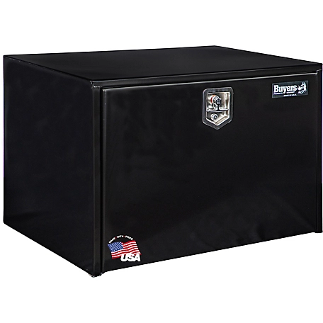 Buyers Products 24 in. x 24 in. x 36 in. Steel Underbody Truck Box, Locking Compression Latch, Black