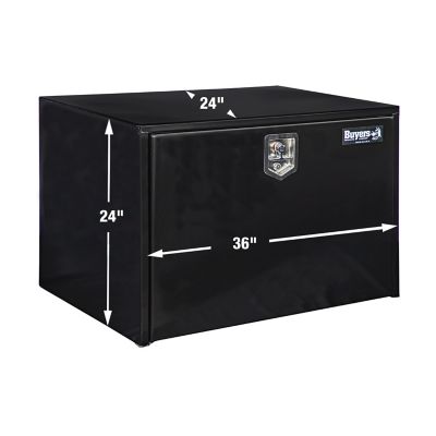 Image showing  Steel Underbody Truck Box with Locking Compression Latch, 24 x 24 x 36in., Black