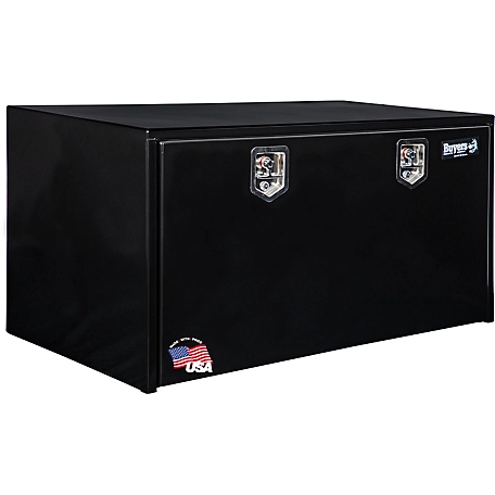 Buyers Products 24 in. x 24 in. x 48 in. Steel Underbody Truck Box, Locking Compression Latch, Black