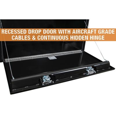 Image showing  Steel Underbody Truck Box with Locking Compression Latch, 24 x 24 x 48in., Black