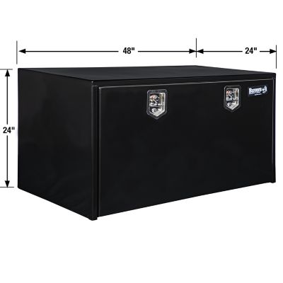 Image showing 5 th Buyers Products Steel Underbody Truck Box with Locking Compression Latch, 24 x 24 x 48in., Black
