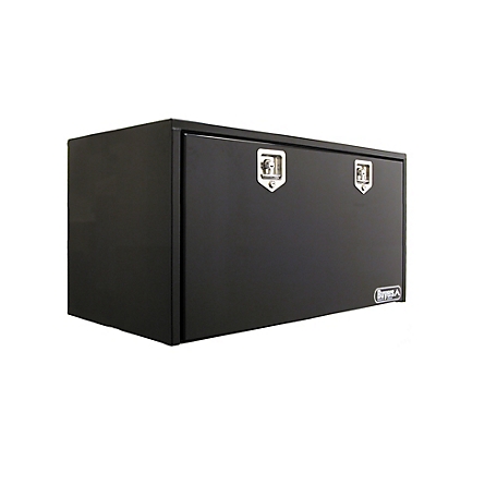 Buyers Products 24 in. x 24 in. x 60 in. Steel Underbody Truck Box, Black, Locking Compression Latch