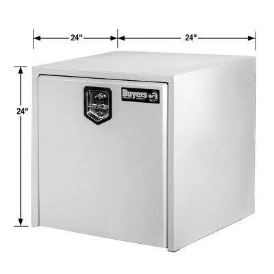 Image showing  Steel Underbody Truck Box with T-Handle Latch, 24 x 24 x 24in., White