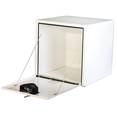 Image showing  Steel Underbody Truck Box with T-Handle Latch, 24 x 24 x 24in., White