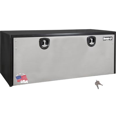 Buyers Products Steel Underbody Truck Box with Stainless Steel Door, 24 in. x 24 in. x 48 in., Black