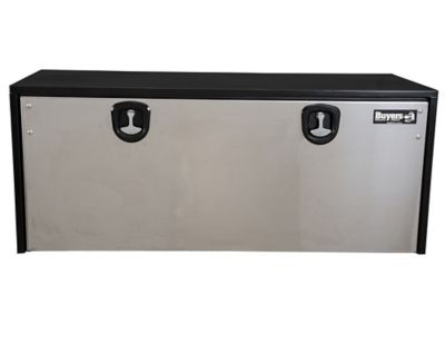 Image showing  24 x 24 x 60in. Steel Underbody Truck Box with Stainless Steel Door, Black