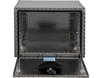 Image showing  Diamond Tread Aluminum Underbody Truck Box with Locking Compression Latch, 18 x 18 x 24in.