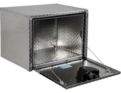 Image showing  Diamond Tread Aluminum Underbody Truck Box with Locking Compression Latch, 18 x 18 x 24in.