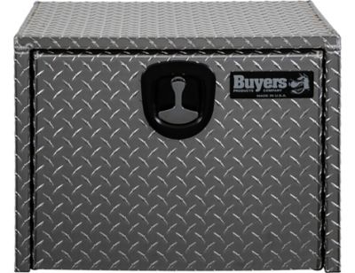 Image showing  Diamond Tread Aluminum Underbody Truck Box with Locking Compression Latch, 18 x 18 x 24in.