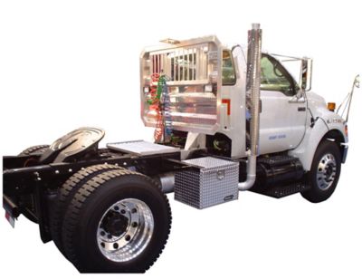 Image showing  Diamond Tread Aluminum Underbody Truck Box with Locking Compression Latch, 18 x 18 x 24in.