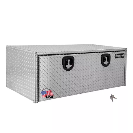 Buyers Products 18 in x 24 in x 48 in Diamond Tread Aluminum Truck Box Underbody Truck Tool Boxes