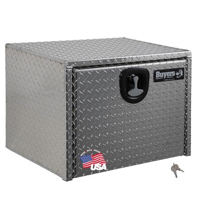 Buyers Products Diamond Tread Aluminum Underbody Truck Box, 24 in. x 24 in. x 24 in.