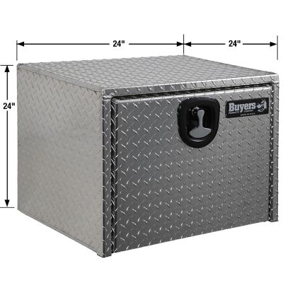 Image showing 6 th Buyers Products Diamond Tread Aluminum Underbody Truck Box, 24 in. x 24 in. x 24 in.