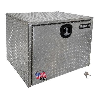 Buyers Products 24 in. x 24 in. x 30 in. Diamond Tread Aluminum Underbody Truck Box, Locking Compression Latch