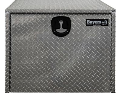 Image showing 6 th Buyers Products Diamond Tread Aluminum Underbody Truck Box with Locking Compression Latch, 24 in. X 24 in. X 30 in.
