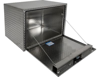 Image showing 7 th Buyers Products Diamond Tread Aluminum Underbody Truck Box with Locking Compression Latch, 24 in. X 24 in. X 30 in.