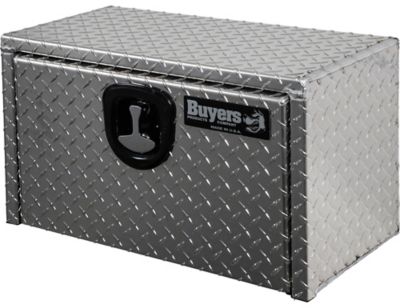 Image showing  Diamond Tread Aluminum Underbody Truck Box with Locking Compression Latch, 14 in. x 12 in. x 24 in.