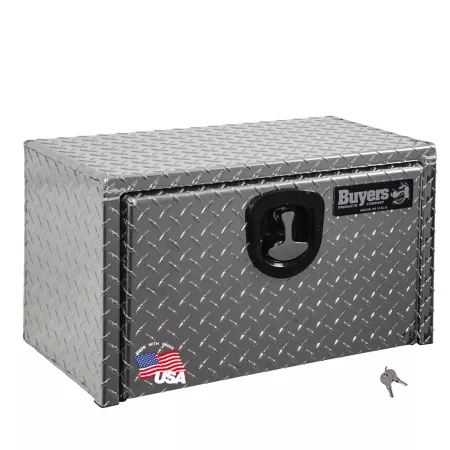 Buyers Products 14 in x 16 in x 24 in Diamond Tread Aluminum Truck Box Underbody Truck Tool Boxes